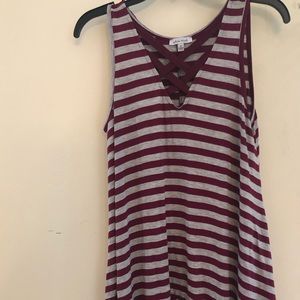 long tank top blouse